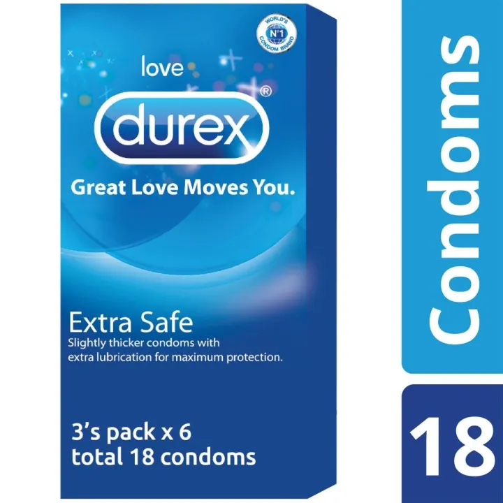 Durex Extra Safe Condom Full Box 18pcs Condoms - Buy online at BDyana