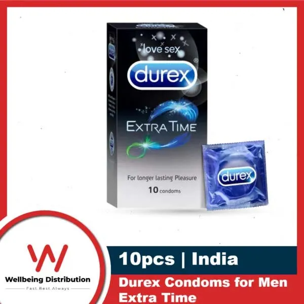 BDyana Durex Extra Time Condoms 10 Pcs Pack | null
