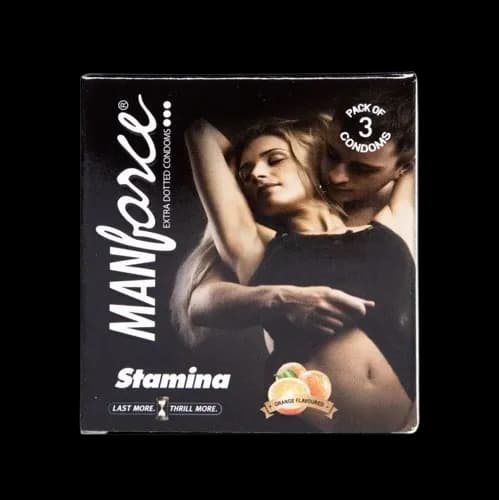 Manforce Stamina Orange Flavor Condom 3pcs Pack - Buy online at BDyana