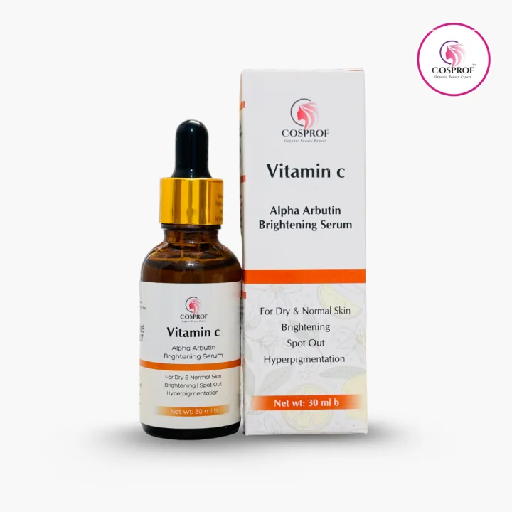 BDyana Cosprof Vitamin C Alpha Arbutin Brightening Serum 30ml for Dry & Normal Skin | null